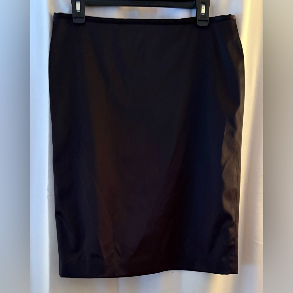 White House Black Market Women’s Black Pencil Skirt, Poly Blend; Size 10